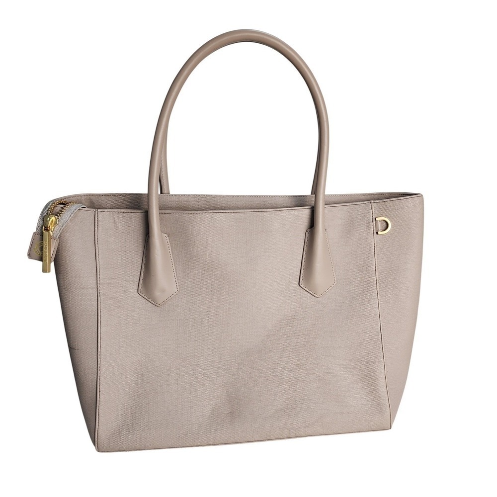 Dagne Dover Allyn Tote Bag Women Large Taupe Professional Minimalist Elegant‎